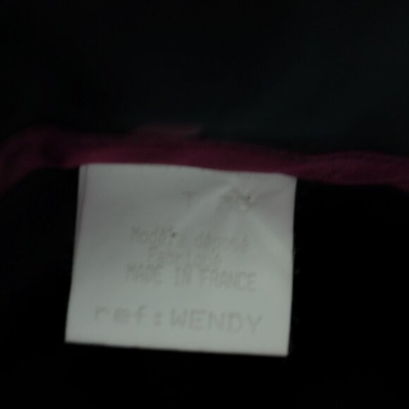 COPY - Lea Rome purple stripe flare pants Slacks Made in France size M - Picture 5 of 8